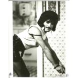 Queen - Original 10 x 8 inch Black and white silver gelatin print showing Freddie Mercury on the