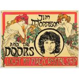 Jim Morrison and The Doors 'Light my Fire Crystal Ship' - Original hand painted artwork on thick