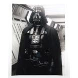 Star Wars – Dave Prowse signed photo showing Darth Vader, flat, 12 x 16 inches.