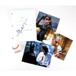 Batman - Signed items to include Christian Bale signed baseball, Batman Returns script signed by