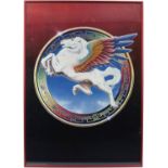 The Steve Miller Band - 'Pegasus' 1977 poster, framed, 20 x 28 inches. Provenance: from a private