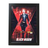 Black Widow (2021) - Disney Store Black Widow commemorative key, in framed display,