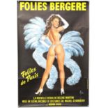 Folies Bergere - Two large Original vintage advertising posters and one smaller for the famous