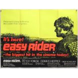 Easy Rider (1969) British Quad film poster, starring Dennis Hopper, Peter Fonda & Jack Nicholson,