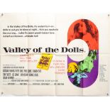 Valley Of The Dolls (1965) British Quad film poster, 20th Century Fox, folded, 30 x 40 inches.