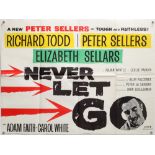 Never Let Go (1960) British Quad film poster, starring Richard Todd, Peter Sellers,