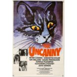 The Uncanny (1977) One Sheet film poster, starring Peter Cushing, Rank, rolled, 27 x 40 inches.