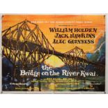 The Bridge on the River Kwai (R-1963) British Quad film poster, Academy Award release,
