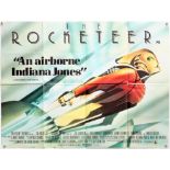 The Rocketeer (1991) British Quad film poster, Disney, folded, 30 x 40 inches.