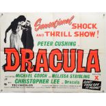 Dracula (R-1963) British Quad film poster, directed by Terence Fisher & starring Christopher Lee &