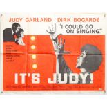 I Could Go On Singing (1962) British Quad film poster, starring Judy Garland and Dirk Bogarde,