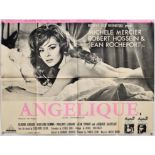 Angelique (1964) British Quad film poster, with 'X' certificate, folded, 30 x 40 inches.