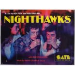 Nighthawks (1978) British Quad film poster, directed by Ron Peck and Paul Hallam, folded,