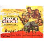 Kelly's Heroes (1970) British Quad film poster, starring Clint Eastwood & Telly Savalas, MGM,