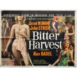 Bitter Harvest (1963) British Quad film poster, starring Janet Munro, folded, 30 x 40 inches.