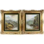 Andrew Grant Kurtis, M.A. (20th century British), pair of Highland landscapes, oils on canvases,