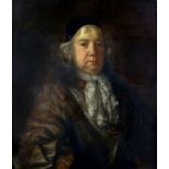 17th / 18th century British school, portrait of a gentleman wearing cap and a lace cravat,