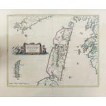 Timothy Pout, Jura, `Ivra Insula`, engraved map, later hand-coloured, with framed cartouche