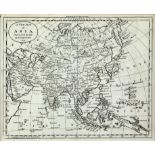 Late 18th century map of Asia drawn from the best authorities. By Brooks Gazeteer 1791,