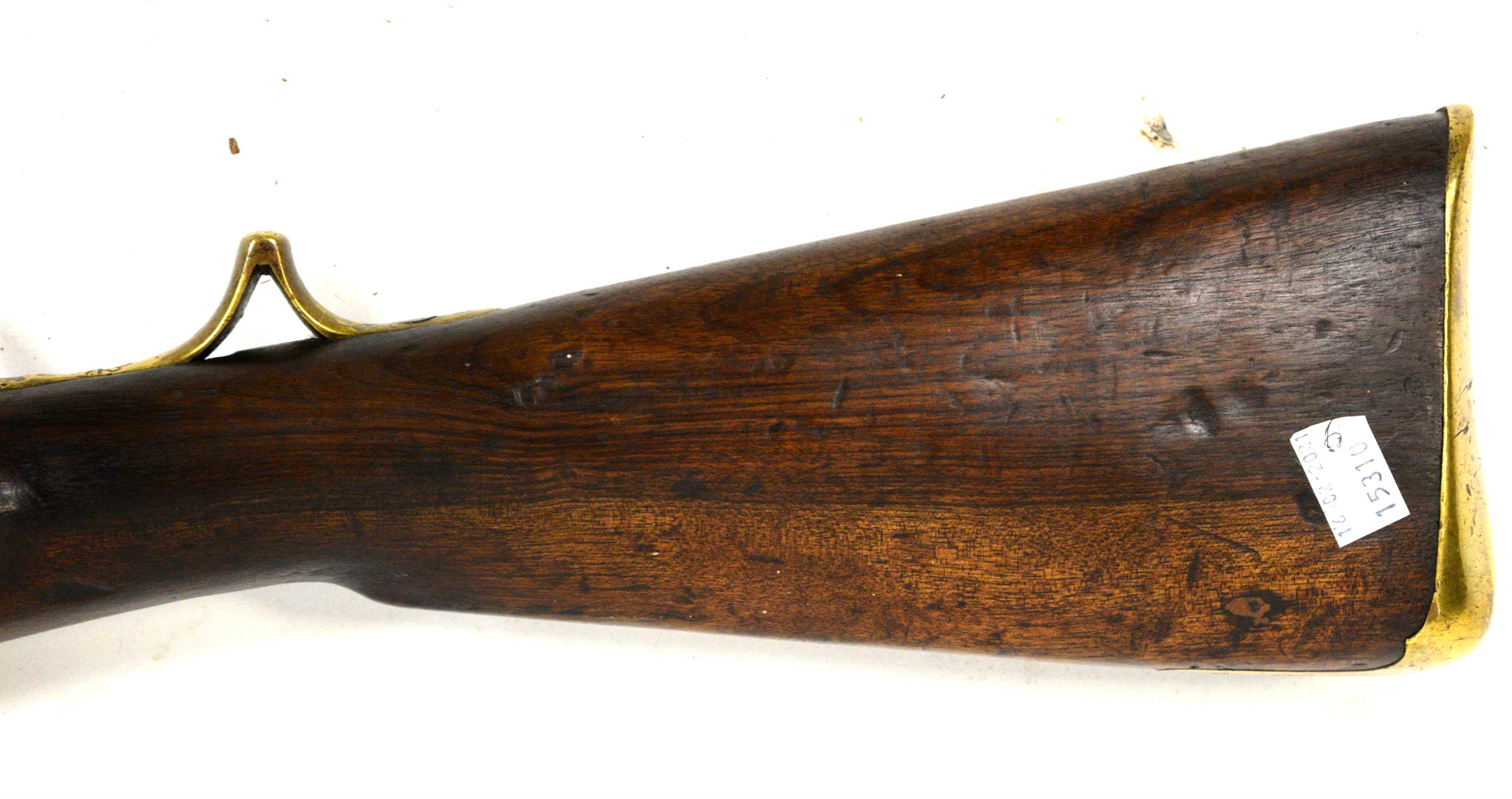 Victorian East India Company percussion cap musket, pattern F, circa 1845-1851, “Brunswick” style - Image 3 of 4