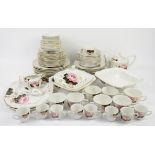 Masons Ironstone Water Lily pattern dinner service, comprising teapot and cover, milk jug,