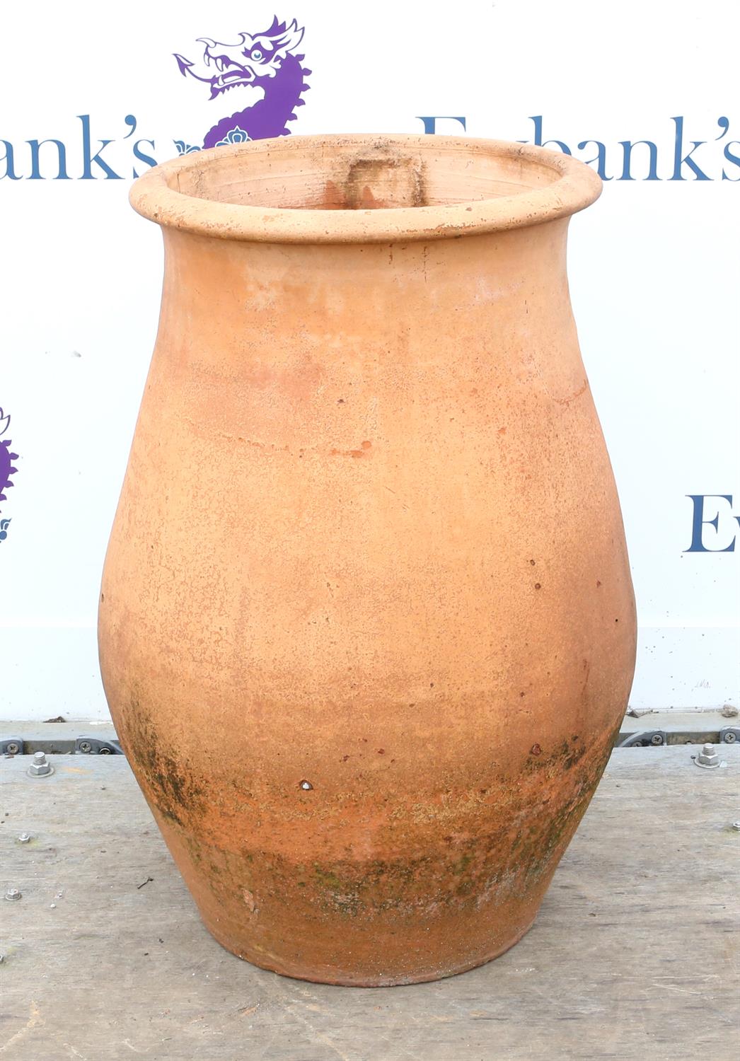 Terracotta garden urn, 70cm high