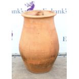 Terracotta garden urn, 70cm high