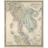 19 century map of the Burman Empire by James Wyld including Siam, Cochin-China, Ton KIn and Malaya,