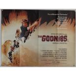 The Goonies (1985) British Quad film poster, directed by Steven Spielberg, folded, 30 x 40 inches.