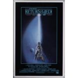 Star Wars Return of the Jedi (1983) Style A US one sheet film poster, starring Mark Hamill,
