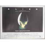 Alien (1979) British Quad film poster, directed by Ridley Scott, 2003 die cut variant printed on