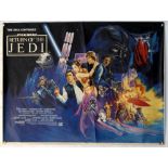 Star Wars The Return Of The Jedi (1983) British Quad film poster, artwork by Josh Kirby,