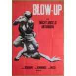 Blow-Up (R-2007) German film poster, directed by Antonioni and starring David Hemmings, folded,