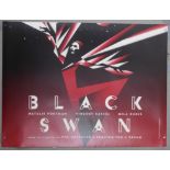 Black Swan (2010) British quad film poster (dancer style), starring Natalie Portman, rolled,