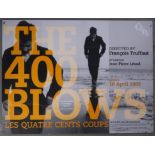 400 Blows (1959) British Quad film poster, 2009 re-release, directed by Francois Truffaut, folded,