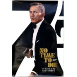 James Bond No Time To Die (2020) Main teaser One Sheet film poster, showing an image of Daniel