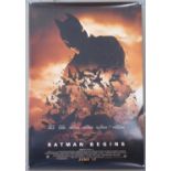 Batman Begins (2005) Advance US one sheet film poster (bats style), directed by Christopher Nolan
