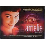 5 British Quad film posters for Amelie (2001) and The Full Monty (1997), The Life and Death of