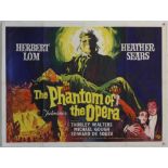 Phantom of the Opera (1962) British Quad film poster, Hammer Horror, artwork by Renato Fratini,