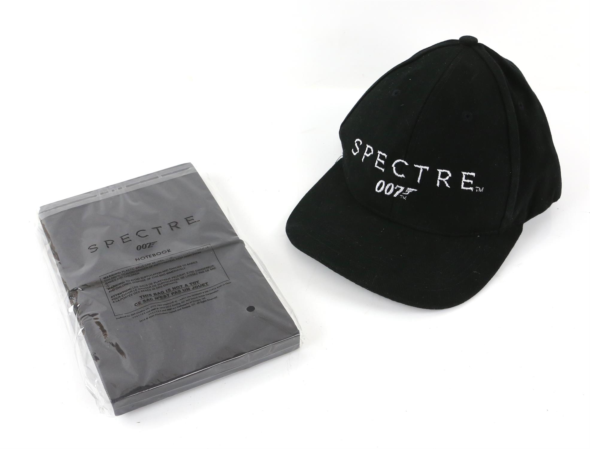 James Bond Spectre (2015) Unused Crew Cap and an unopened Spectre notebook (2).
