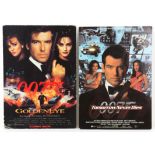 James Bond - 2 standees for Goldeneye and Tomorrow Never Dies, each 8 1/4 x 11 1/2 inches (2).