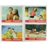 James Bond Thunderball (1965) Set of 8 US Lobby cards, starring Sean Connery, 6 linen backed,