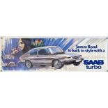 James Bond - Collection of items including Licence To Kill Door Panel, Saab Turbo promotional