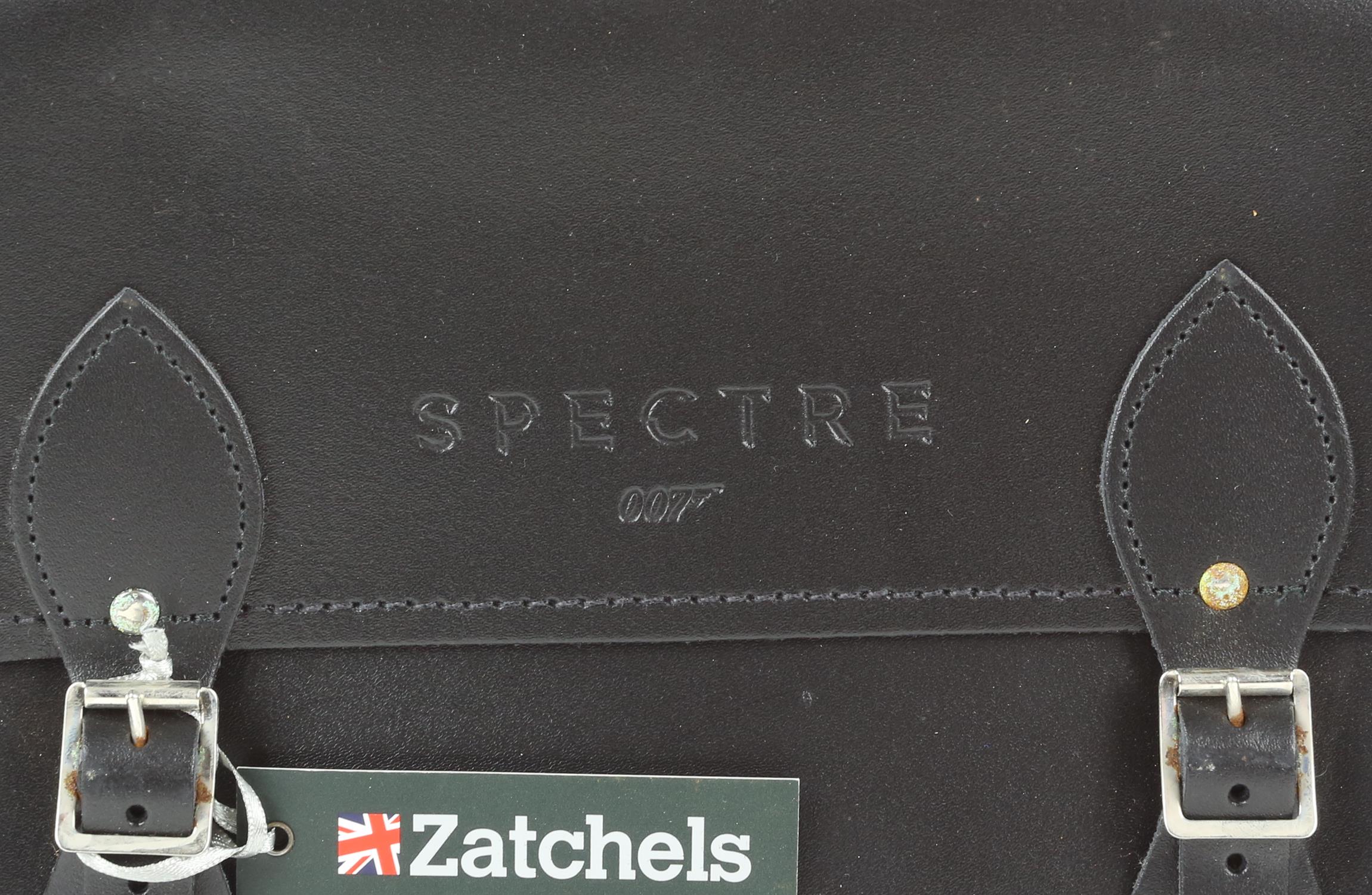 James Bond Spectre (2015) Unused Spectre Zatchels leather satchel with embossed 'Spectre' into - Image 3 of 5
