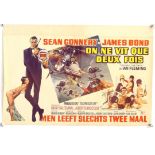 James Bond - Two Italian Locandina posters for Thunderball and You Only Live Twice, single fold,