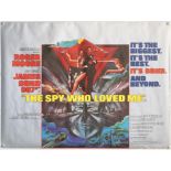 James Bond The Spy Who Loved Me (1977) British Quad film poster, artwork by Bob Peak, rolled,