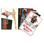 6 James Bond Japanese movie programmes / brochures, Casino Royale, The Spy Who Loved Me, Octopussy,