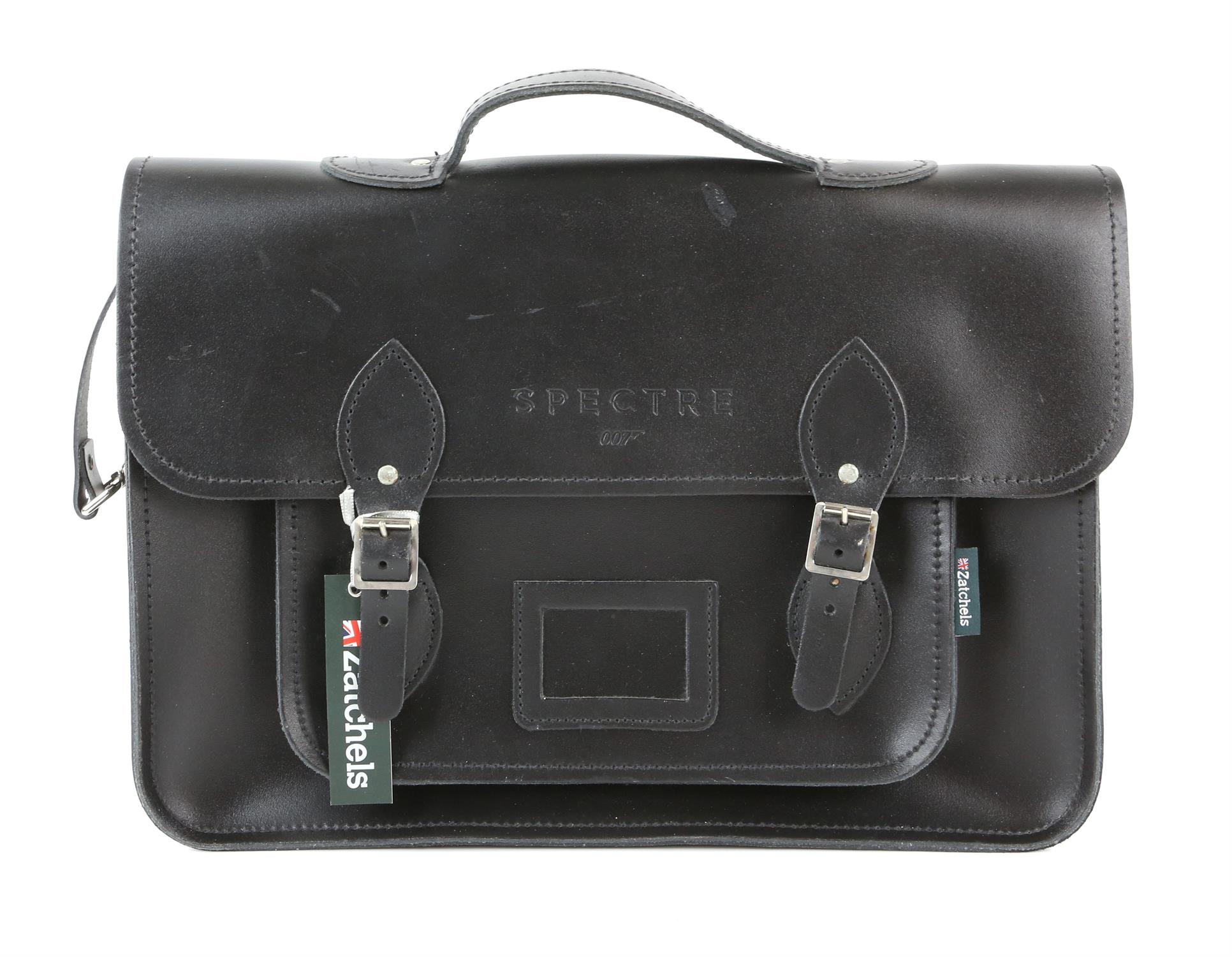 James Bond Spectre (2015) Unused Spectre Zatchels leather satchel with embossed 'Spectre' into - Image 3 of 4