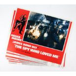 James Bond The Spy Who Loved Me (1977) Set of 8 US Lobby cards, starring Roger Moore,