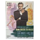 James Bond From Russia With Love (R-1980's) French Grande film poster, starring Sean Connery,